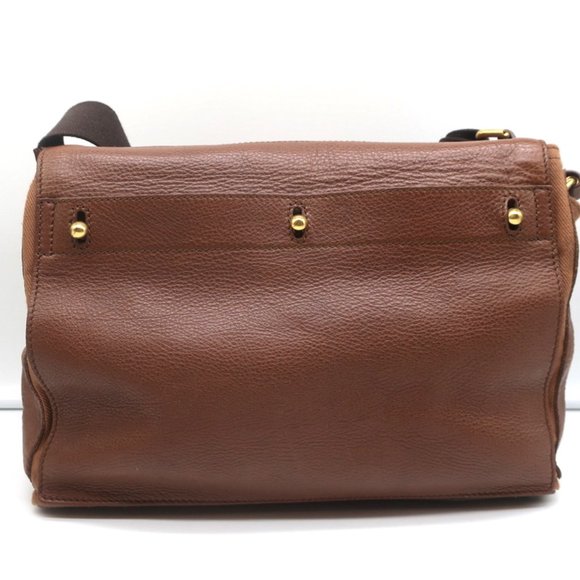 YVES SAINT LAURENT MUSE TWO MESSENGER BAG BROWN LEATHER MEDIUM SHOULDER BAG - Picture 6 of 12